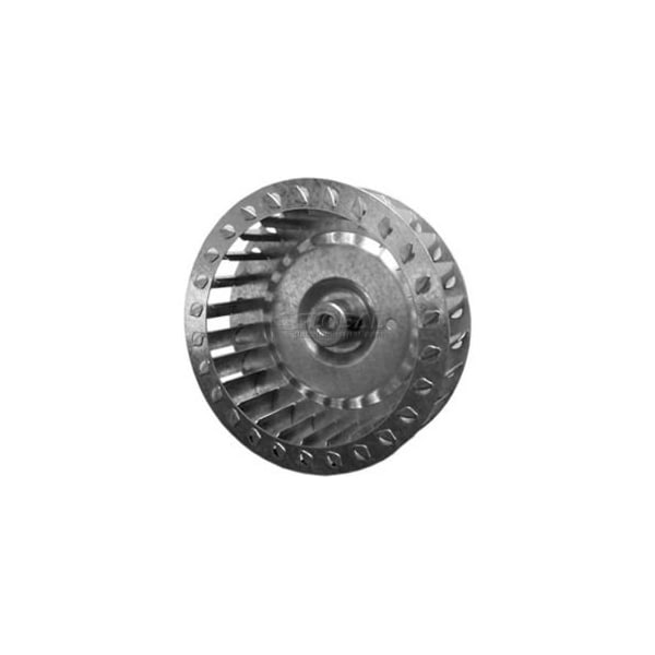 Lau Single Inlet Blower Wheel, 5-1/4" Dia., CCW, 3450 RPM, 1/2" Bore, 3-7/16"W, Galvanized 028957-40 - main